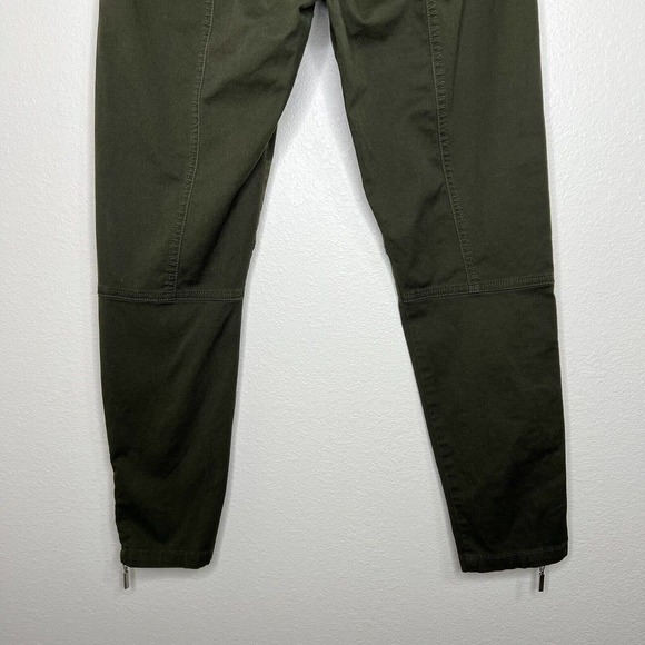 Vintage Baby Phat Y2K Bratz Olive Army Green Low Rise Cargo Ankle Zip Pants Sz 7 - Picture 8 of 12
